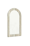 Gray Travertine Arched Mirror | Richmond Interiors Calvo | Oroatrade.com