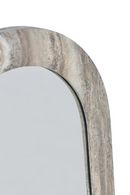 Gray Travertine Arched Mirror | Richmond Interiors Calvo | Oroatrade.com