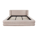 Contract furniture - Cream Channeled Storage Bed - www.oroatrade.com