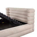 Contract furniture - Cream Channeled Storage Bed - www.oroatrade.com