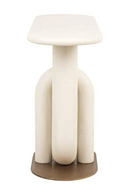 White Metal Modern Console | Richmond Interiors Winslow | Oroatrade.com