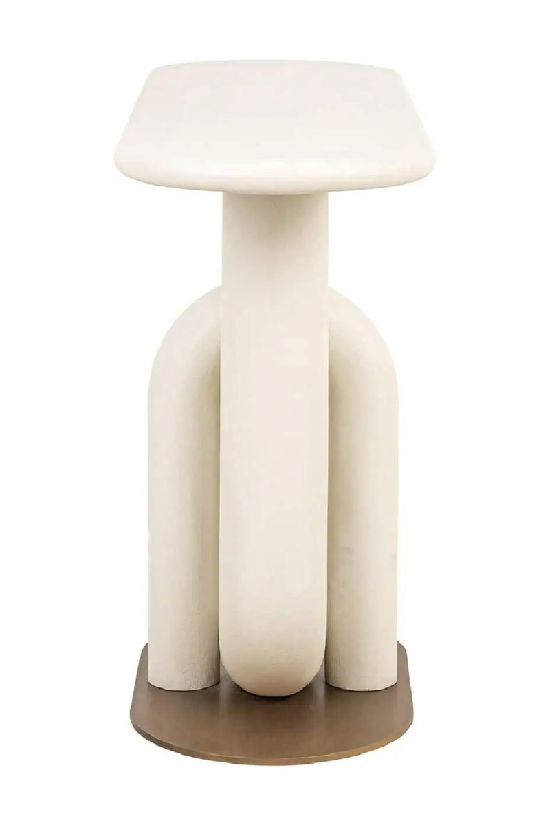 White Metal Modern Console | Richmond Interiors Winslow | Oroatrade.com