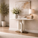 White Metal Modern Console | Richmond Interiors Winslow