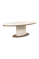 Oval White Ceramic Dining Table | Richmond Interiors Tivoli | Oroatrade.com