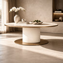 Oval White Ceramic Dining Table | Richmond Interiors Tivoli