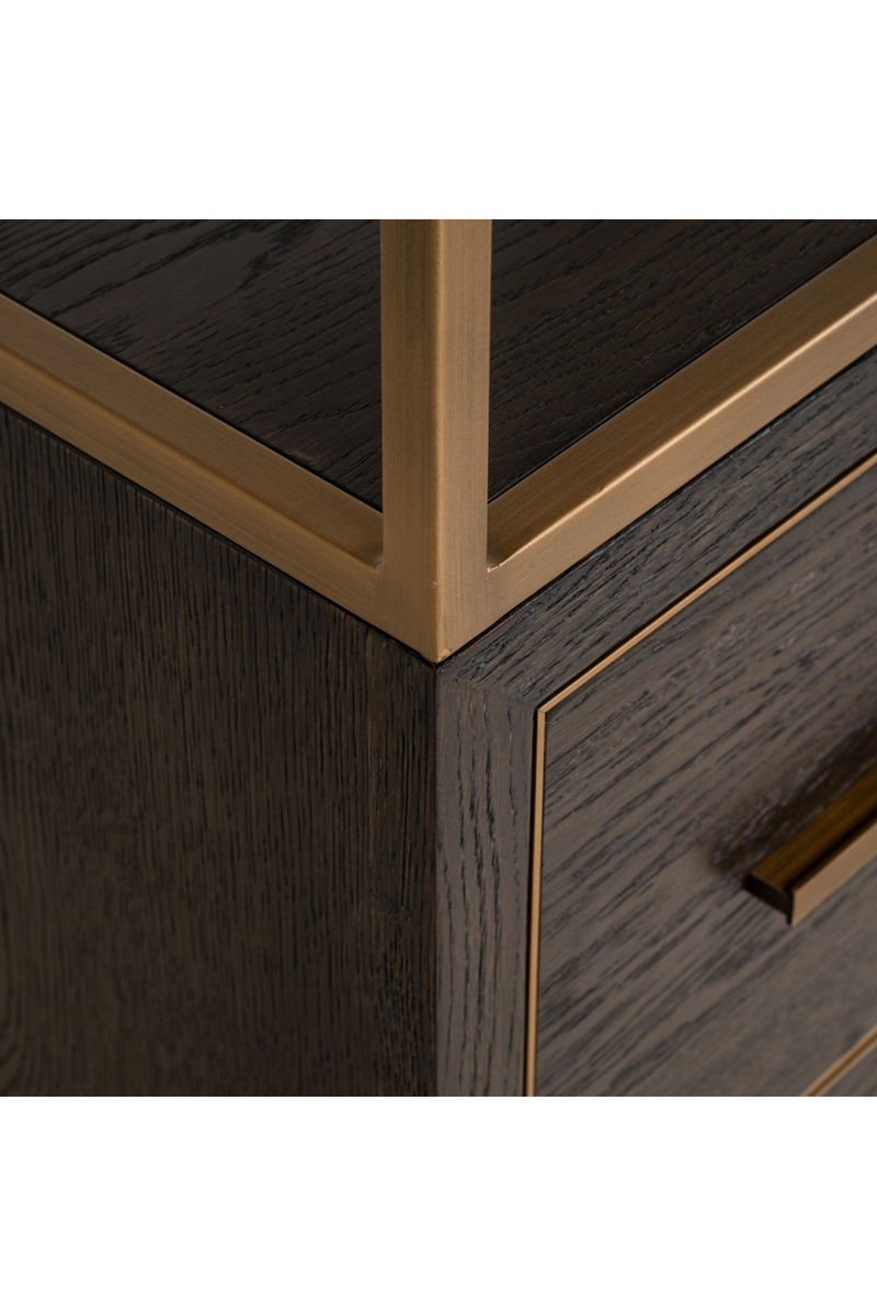 Brown Oak Wall Cabinet | Richmond Interiors Carter