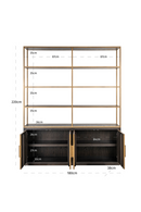 Brown Oak Wall Cabinet | Richmond Interiors Carter | Oroatrade.com