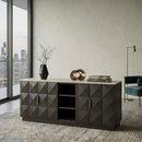 Travertine Top 4-Door Sideboard | Richmond Interiors Claremont | Oroatrade.com