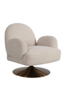Light Gray Swivel Lounge Armchair | Richmond Interiors Kagney | Oroatrade.com