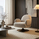 Light Gray Swivel Lounge Armchair | Richmond Interiors Kagney