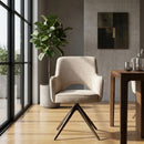 Cut-Out Swivel Dining Armchair | Richmond Interiors Ginerva