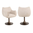 Contract furniture - Upholstered Dining Swivel Chair - www.oroatrade.com