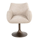 Contract furniture - Upholstered Dining Swivel Chair - www.oroatrade.com
