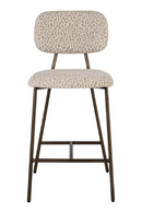Beige Leopard Print Counter Stools (2) | Richmond Interiors Xenia | Oroatrade.com