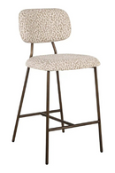 Beige Leopard Print Counter Stools (2) | Richmond Interiors Xenia | Oroatrade.com