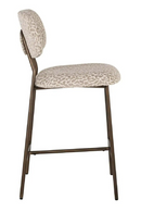 Beige Leopard Print Counter Stools (2) | Richmond Interiors Xenia | Oroatrade.com