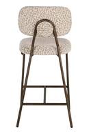 Beige Leopard Print Counter Stools (2) | Richmond Interiors Xenia | Oroatrade.com