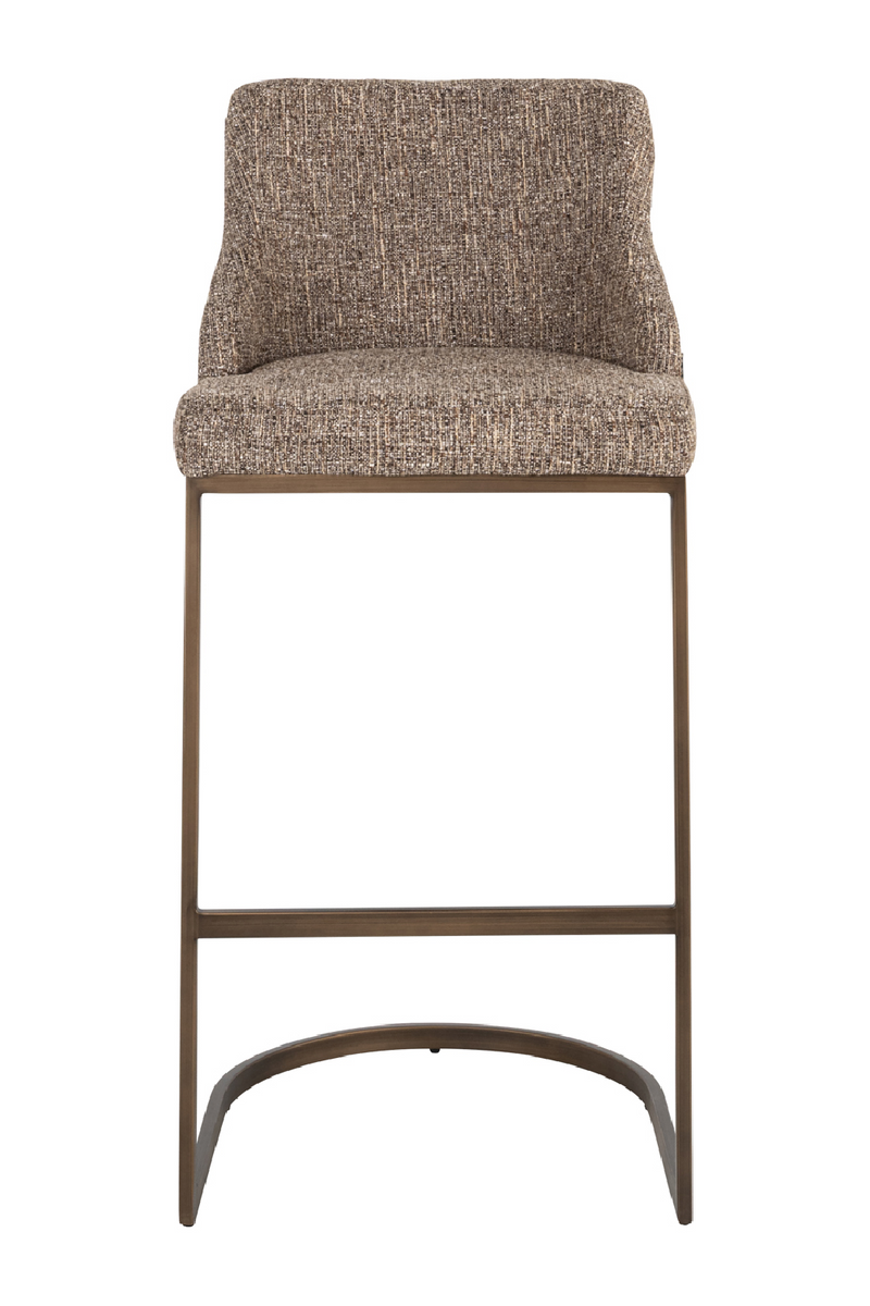 Brown Cantilevered Bar Stool Set (2) | Richmond Interiors Bolton | Oroatrade.com