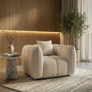 Cream Chunky Lounge Chair | Richmond Interiors Jezebel | Oroatrade.com