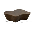Contract furniture - Organic-Shaped Walnut Coffee Table - www.oroatrade.com