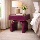 Contract furniture - Modern Arched 1-Drawer Nightstand - www.oroatrade.com