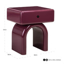 Contract furniture - Modern Arched 1-Drawer Nightstand - www.oroatrade.com