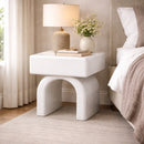Contract furniture - Modern Arched 1-Drawer Nightstand - www.oroatrade.com
