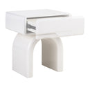 Contract furniture - Modern Arched 1-Drawer Nightstand - www.oroatrade.com