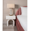 Contract furniture - Modern Arched 1-Drawer Nightstand - www.oroatrade.com