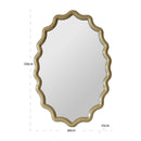 Contract furniture - Gold Wavy Mirror - www.oroatrade.com