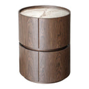 Contract furniture - Round 2-Drawer Nightstand - www.oroatrade.com