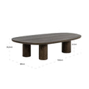 Organic-Shaped Wooden Coffee Table | Richmond Interiors Ellington