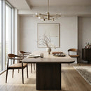 Travertine Ceramic Dining Table | Richmond Interiors Nando
