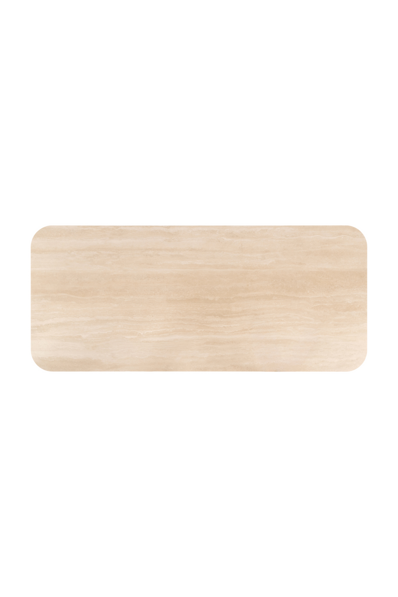 Travertine Ceramic Dining Table | Richmond Interiors Nando | Oroatrade.com