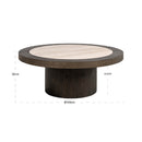 Oak Framed Ceramic Coffee Table | Richmond Interiors Nando