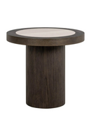 Brown Oak Round End Table | Richmond Interiors Nando | Oroatrade.com
