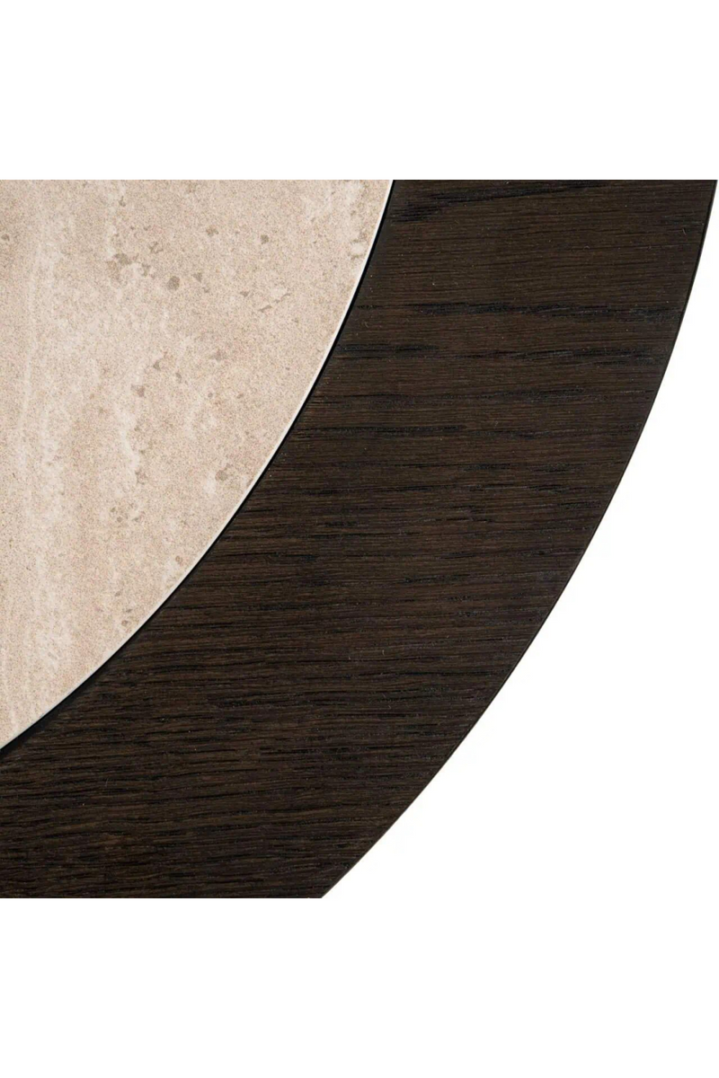 Brown Oak Round End Table | Richmond Interiors Nando | Oroatrade.com