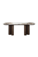 Brown Ceramic Oval Dining Table | Richmond Interiors Langford | Oroatrade.com