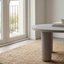 Beige Round Outdoor Coffee Table | Richmond Interiors Quinn