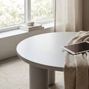 Beige Round Outdoor Coffee Table | Richmond Interiors Quinn