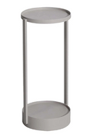 Round Beige Outdoor End Table | Richmond Interiors Reed | Oroatrade.com