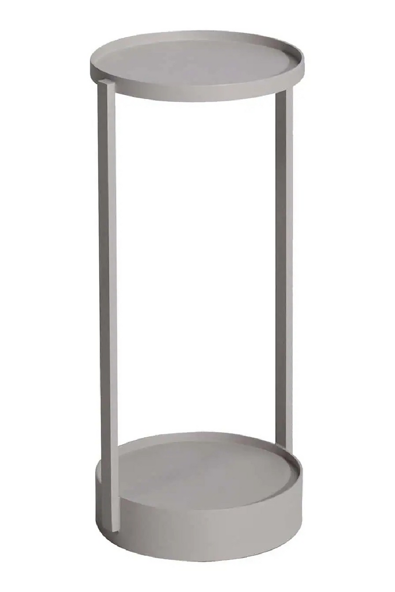 Round Beige Outdoor End Table | Richmond Interiors Reed | Oroatrade.com