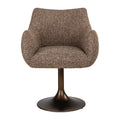 Contract furniture - Upholstered Dining Swivel Chair - www.oroatrade.com