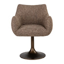 Contract furniture - Upholstered Dining Swivel Chair - www.oroatrade.com