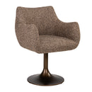 Contract furniture - Upholstered Dining Swivel Chair - www.oroatrade.com