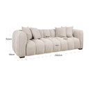 Beige Channeled Modular Sofa | Richmond Interiors Novaro