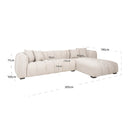 Beige Channeled Modular Sofa | Richmond Interiors Novaro