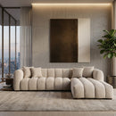 Beige Channeled Modular Sofa | Richmond Interiors Novaro