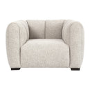 Contract furniture - Cream Channeled Lounge Chair - www.oroatrade.com