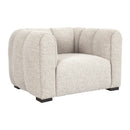 Contract furniture - Cream Channeled Lounge Chair - www.oroatrade.com